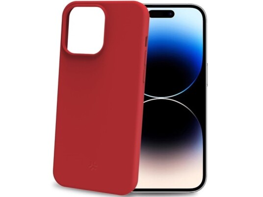 Celly Cromo Mykt Gummideksel iPhone 15 Pro Rød Celly Cromo Mykt Gummideksel iPhone 15 Pro Rød