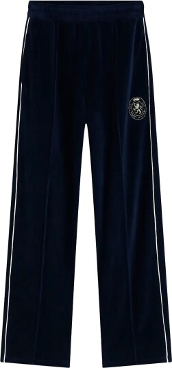 Tommy Hilfiger Gold Crest Velour Straight Pant   SPACE BLUE   L