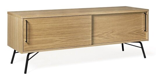 Woodman - Ashburn TV-bord - Svart ramme Unoliving