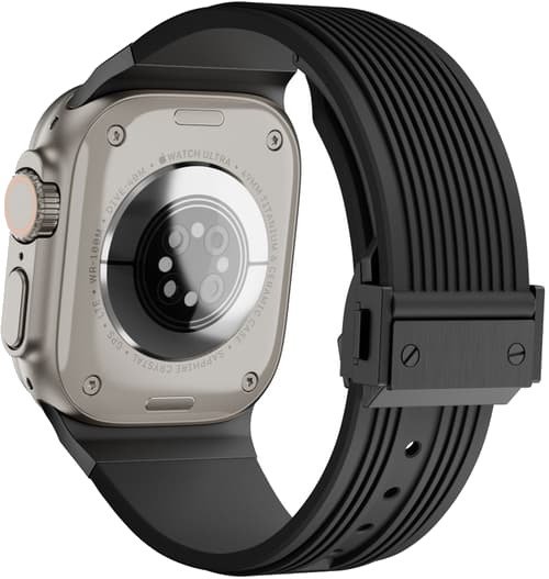 Cirafon Silikonarmbånd For Apple Watch (42/44/45/49 Mm) Med Sammenleggbar Lås