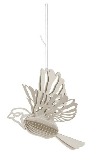 Cooee Design Paper bird hengende dekorasjon Sand