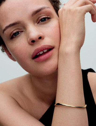 Pandora 14K Gold-Plated Bangle - Gold - 17 CM Pandora 14K Gold-Plated Bangle - Gold - 17 CM
