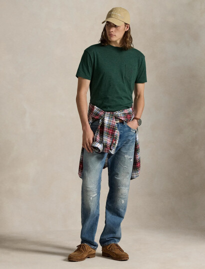 Polo Ralph Lauren Custom Slim Fit Jersey Crewneck T-Shirt - Green - XS