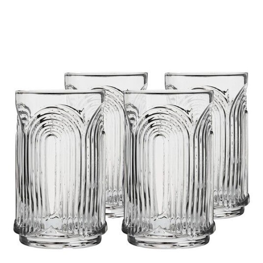 Viski Deco Highball glass Beau i krystall 53 cl 4 stk Viski Deco Highball glass Beau i krystall 53 cl 4 stk