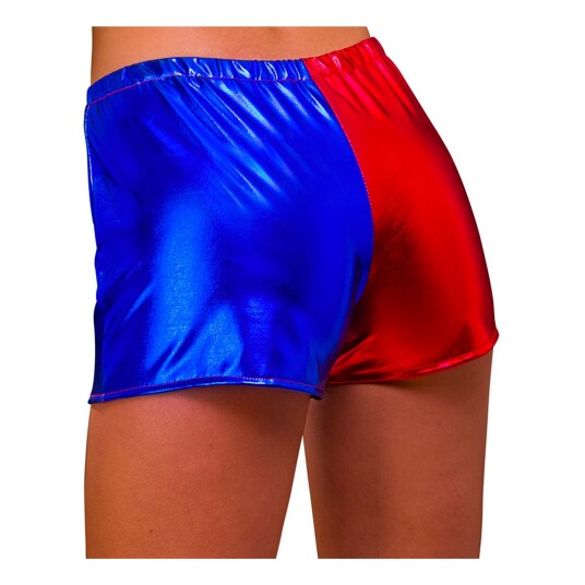 Wicked Costumes Ltd Hotpants Blå/Rød - Small