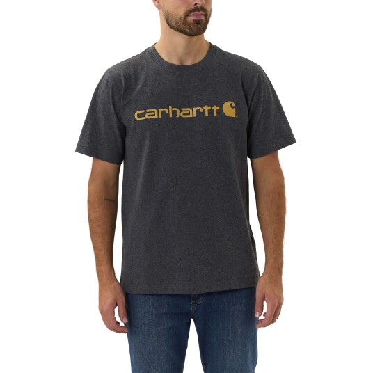 Carhartt Core T Shirt Men Carbon Heather XS Carhartt Core T Shirt Men Carbon Heather XS