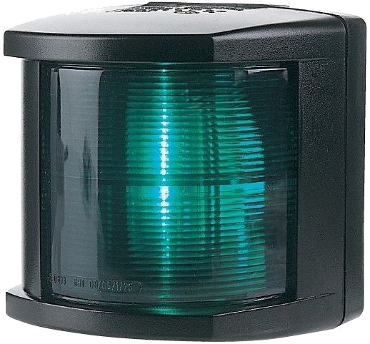 Hella 2 nm lanterner sort   Styrbord   2 nm