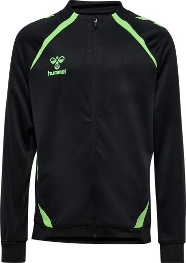 Hummel Cardigan   hmlLead 2.0 Track   Svart/Green Gekko   Hummel   12 år 152   Cardigan