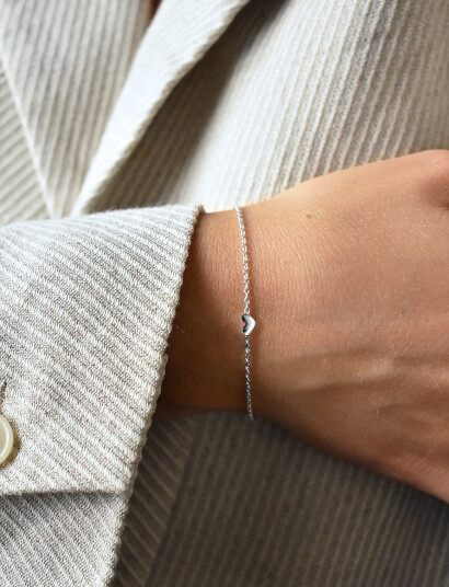 Drakenberg Sjölin Loving Heart Drop Bracelet Gold - Silver - ONE SIZE Drakenberg Sjölin Loving Heart Drop Bracelet Gold - Silver - ONE SIZE