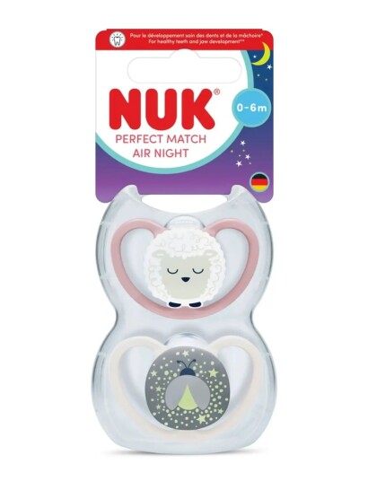 Nuk Perfect Match Air Night Sheep Size 0 6 Months Multi/Patterned Nuk Perfect Match Air Night Sheep Size 0 6 Months Multi/Patterned