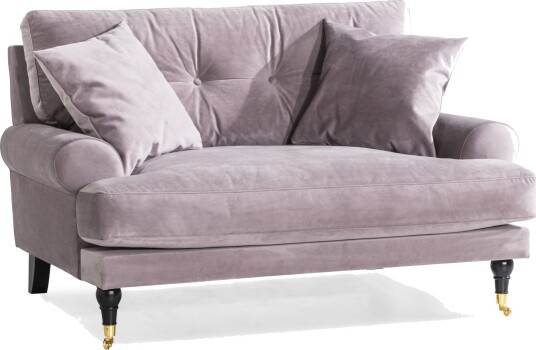 Andrew Loveseat FløyeLilla/Messing