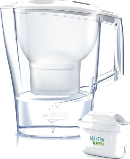 Brita Aluna Kanne med filter hvit 2,4 l