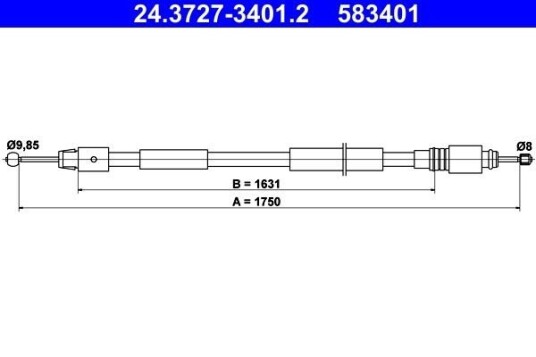 Bremsewire ATE 24.3727 3401.2