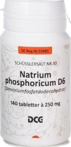 Cellesalt, Schüssler nr.10 (Natrium Phosphoricum) D6 140 Tabletter