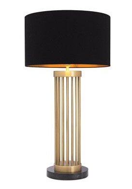 Condo bordslampa antik mässing svart Condo bordslampa antik mässing svart