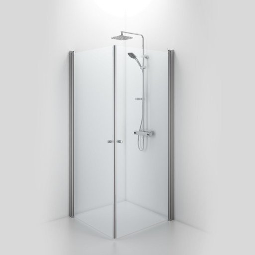 Ifö Space Dusjhjørne rett m/knottehåndtak, 90x90cm Ifö Space Dusjhjørne rett m/knottehåndtak, 90x90cm