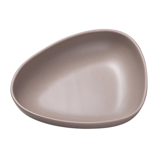 Lind DNA Curve Stoneware dyp tallerken 19x22 cm Warm grey