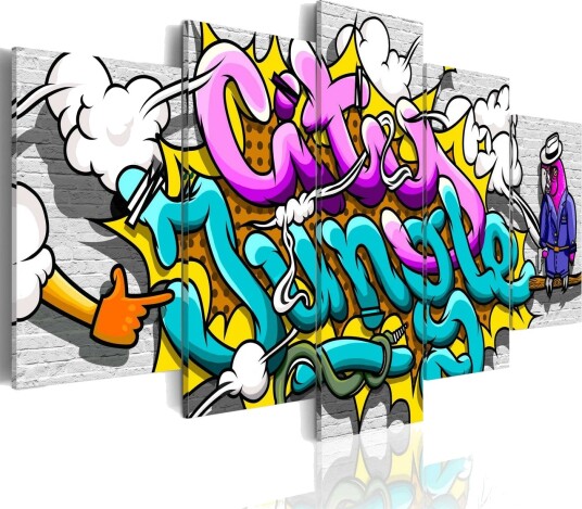 Bilde Graffiti City Jungle 100x50 Artgeist sp. z o. o.
