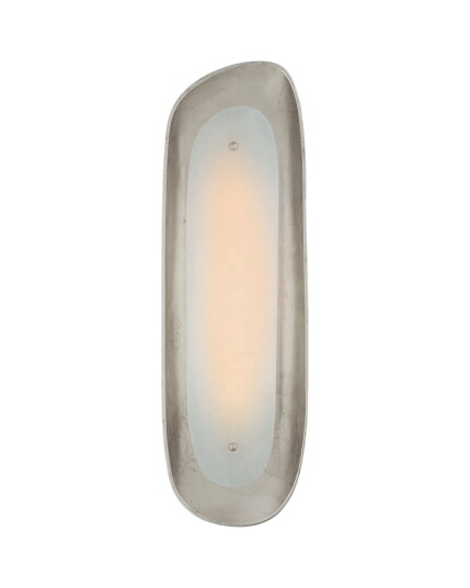Visual Comfort Samos Tall Sculpted Sconce Burnished Silver Leaf Visual Comfort Samos Tall Sculpted Sconce Burnished Silver Leaf