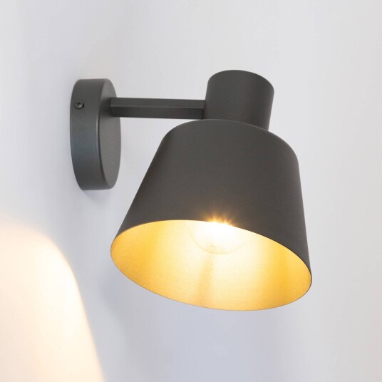 Sigma Vegglampe Dunka olivgrønn 1 lyskilde stål høyde 17 cm
