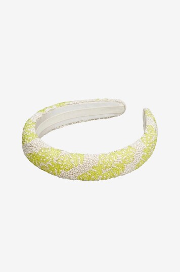 Becksöndergaard Diadem Teila Midi Beaded Hairbrace Grønn