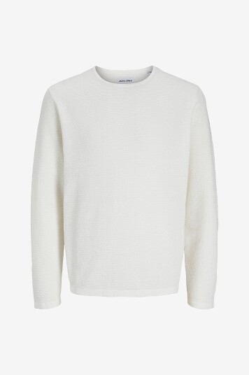 Jack & Jones Genser jjeGeorge Knit Crew Neck Hvit