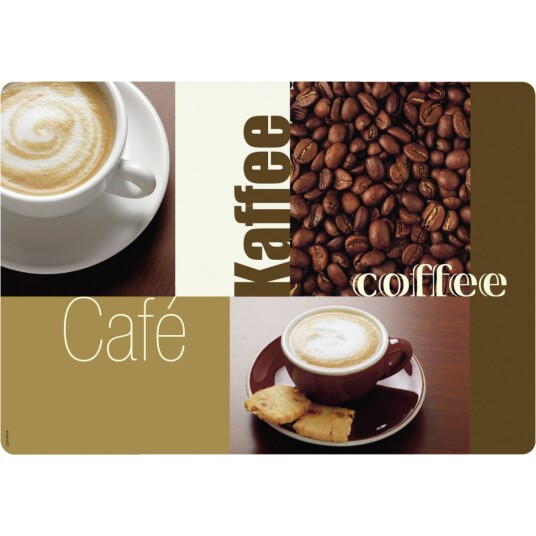 Pulsiva Bordbrikke Motiv Kaffe; 30x43 cm (BxL); Brun; Rektangulær; 200 Stykk / Forpakning