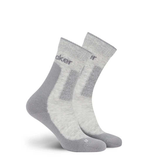 Icebreaker W Mer Hike+ Medium Crew Blizzard Hthr/alloy M