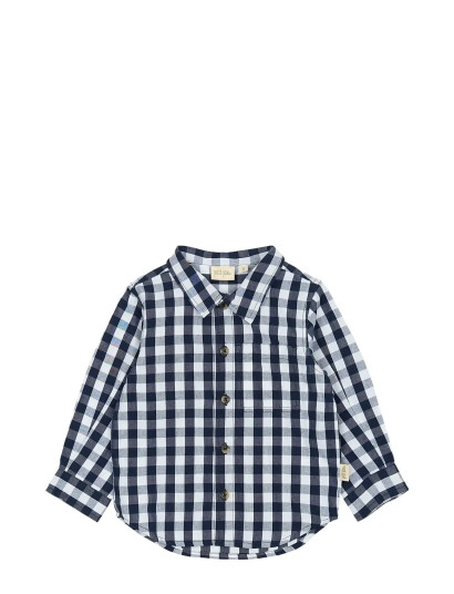 Petit Piao Ppdaven Shirt L/S Blue 92