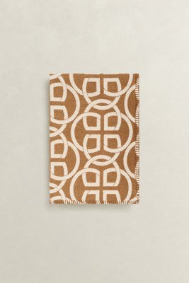 Gant Monogram Wool Throw DEEP BROWN 130X180