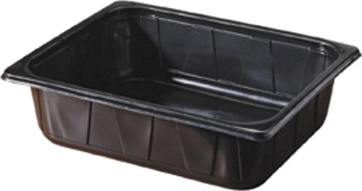 Bakke 1/2 Gn 5050Ml 325X265x80 Mm Pp Sort,96 Stk/Krt