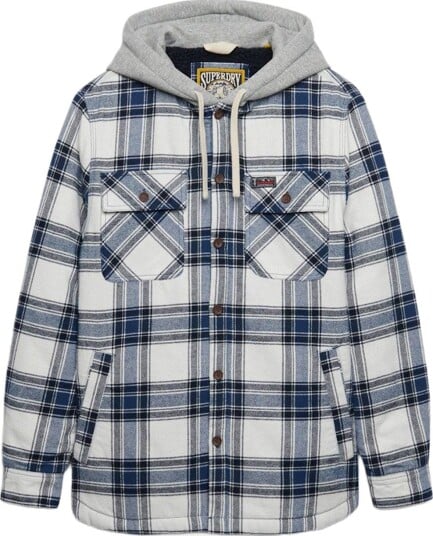 Superdry BORG LINED HOODED OVERSHIRT