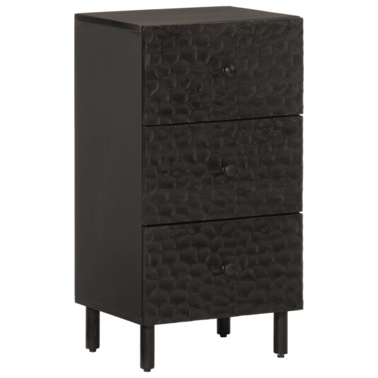 Sideskap svart 40x33x75 cm heltre mango 8720845422608
