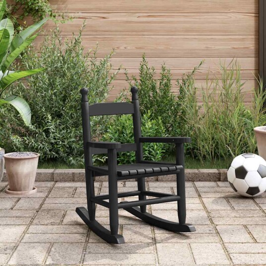 Gyngestol for barn svart heltre poppeltre 4008879
