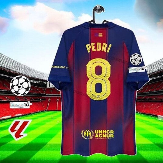 2025 2026 sesongen FIFA Club World Cup drakt Barcelona FC hjemmedrakt nr. 8 PEDRI supporterdrakt