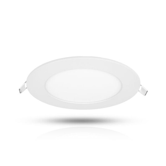 Downlight AGGE Round Flood White   IP44 / CCT / Dimbar 9W / 150 mm