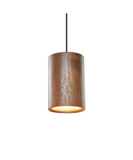 Terence Woodgate - Solid Taklampe Cylinder Walnut