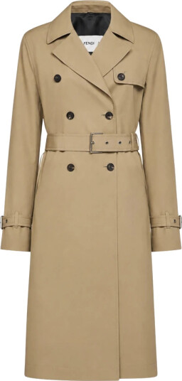 Fendi Dame Frakker Beige XS,