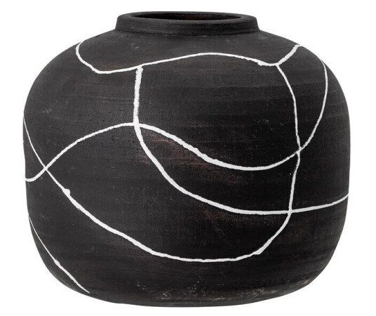 Bloomingville Niza vase terrakotta 16,5 cm Svart 1697298-01-0 1697299-01-0 Bloomingville Niza vase terrakotta 16,5 cm Svart 1697298-01-0 1697299-01-0