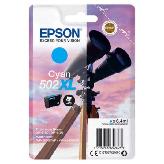 Epson Originale Blekkpatroner Epson 502xl Cyan Epson Originale Blekkpatroner Epson 502xl Cyan