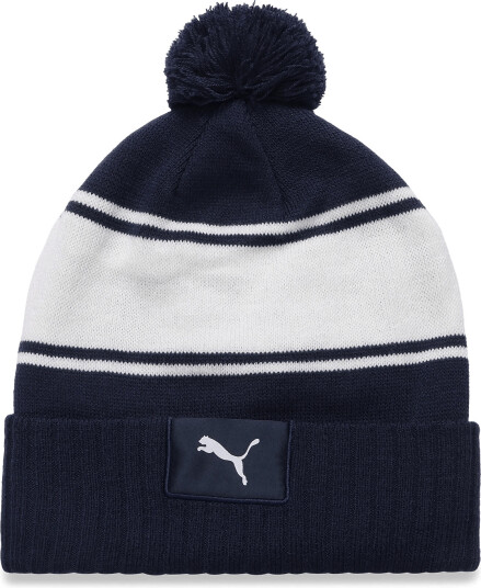 PUMA Golf Puma Sport Pom Beanie - Navy - ONE SIZE