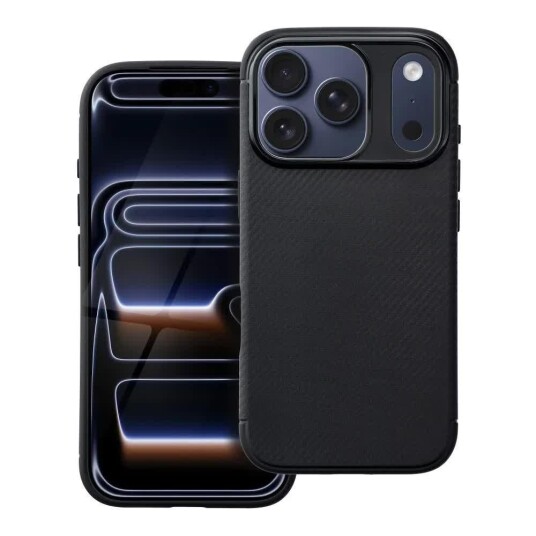 OEM Carbon Premium Deksel for iPhone 17 Pro Svart