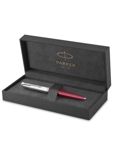 Parker 51 Ballpoint Pen  Burgundy Barrel with Chrome Trim  Medium Point with Svart Ink Refill  Gift Box