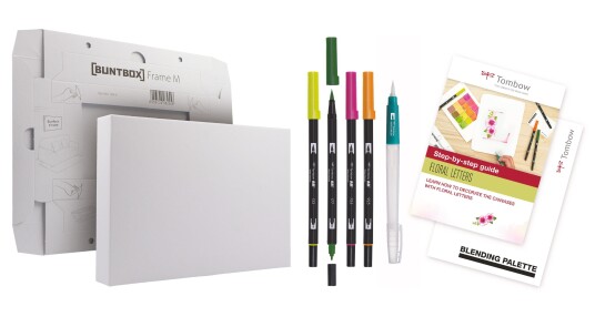 Tombow Watercoloring Canvas set Floral Letters Tombow Watercoloring Canvas set Floral Letters
