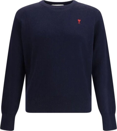 AMI Ami De Coeur Crewneck Navy L AMI Ami De Coeur Crewneck Navy L