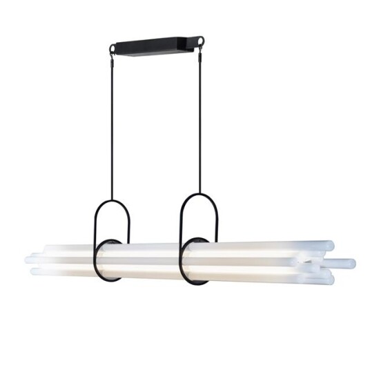 DCWéditions Taklampe Pendel Sort/ Glass