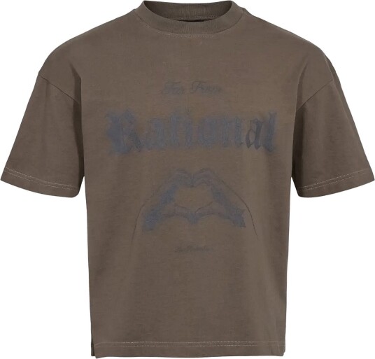 HAN Kjøbenhavn Heart Boxy Tee DUSTY BROWN XXL HAN Kjøbenhavn Heart Boxy Tee DUSTY BROWN XXL