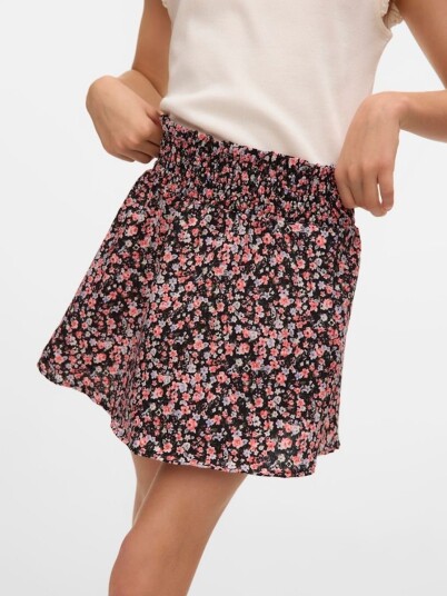 Vero Moda Girl Banny Rosea Skjørt Sort Blomster (134 / 9 år)