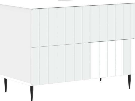 vidaXL Baderomsvaskeskap ZWOLLE Hvit 82 x 41 x 58,5 cm Konstruert tre
