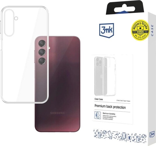 3Mk Mobildeksel til Galaxy A24 4G - Gjennomsiktig, Slank Beskyttelse